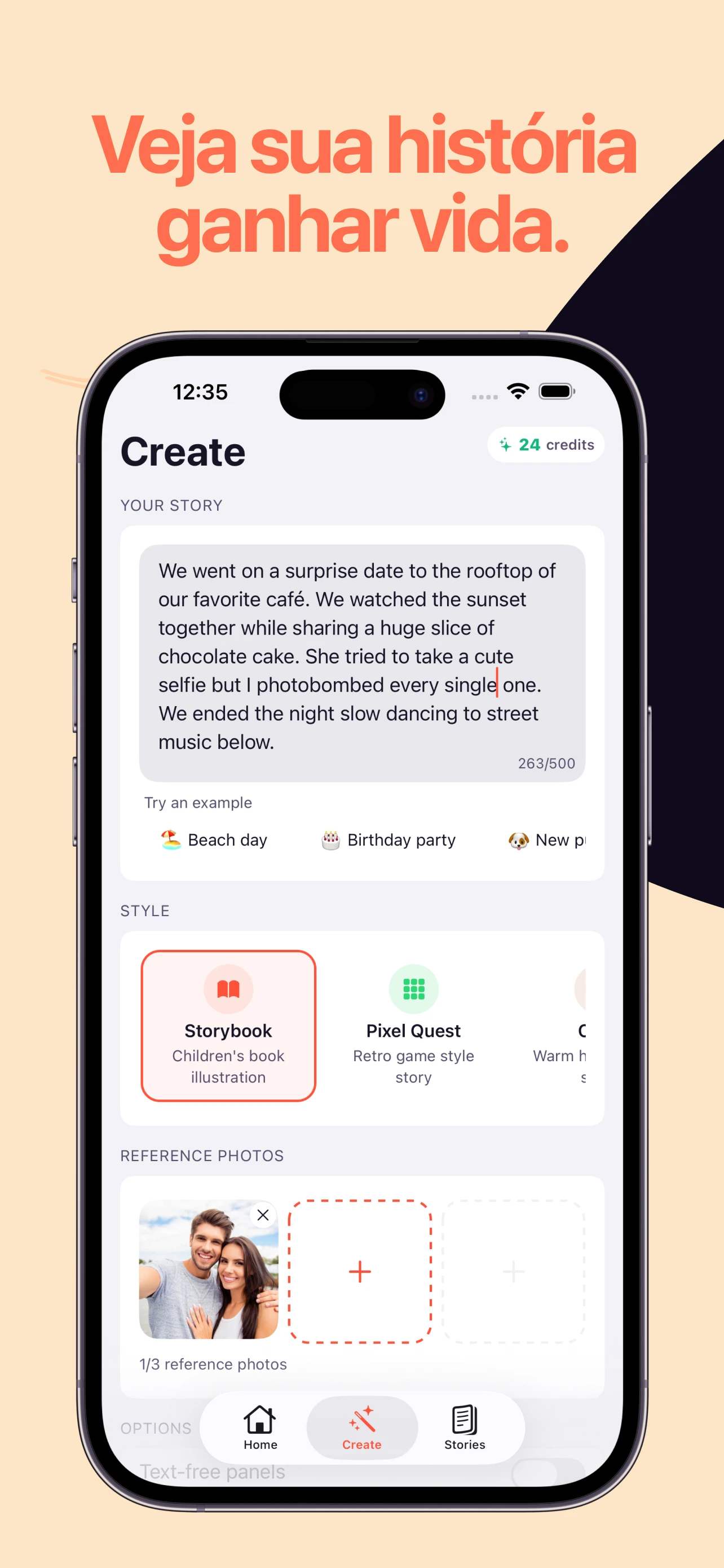 Escreva ou escolha um modelo